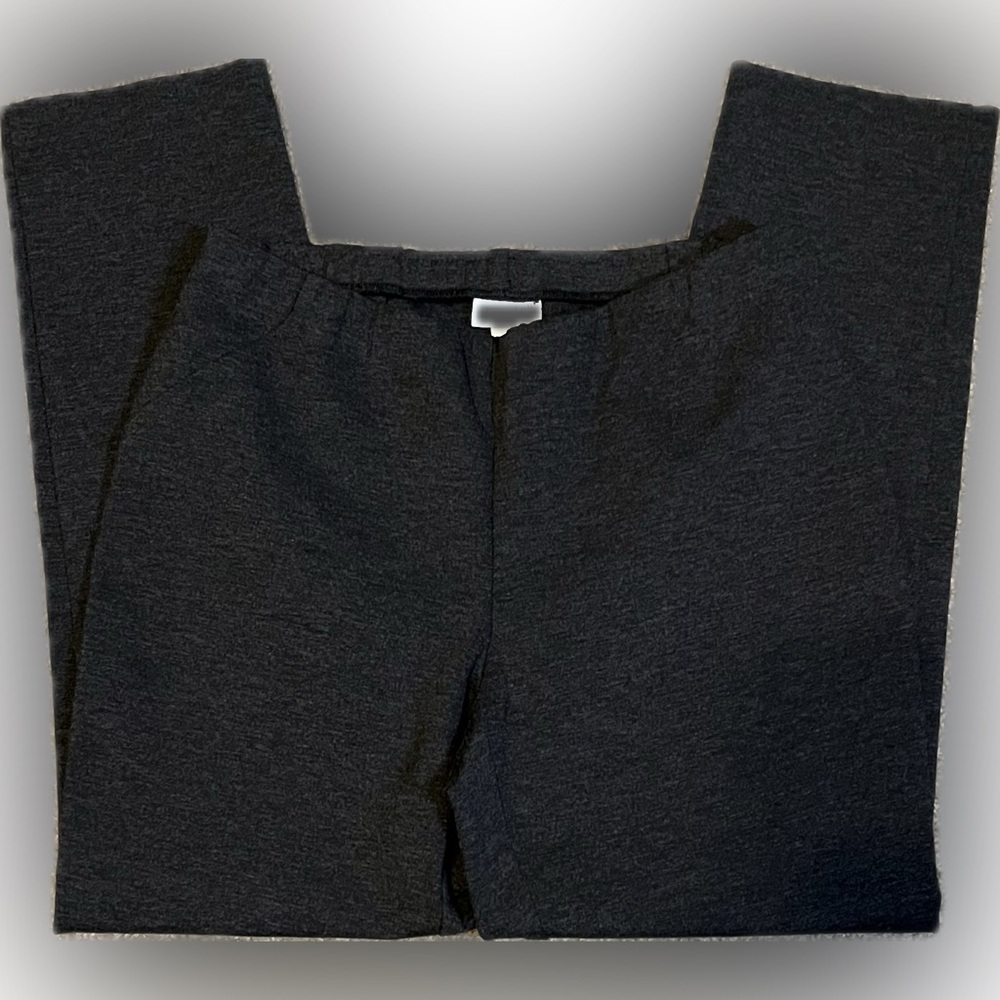 J.Jill Ponte Slim Leg Granite Heather Pants size SP - Picture 2 of 11